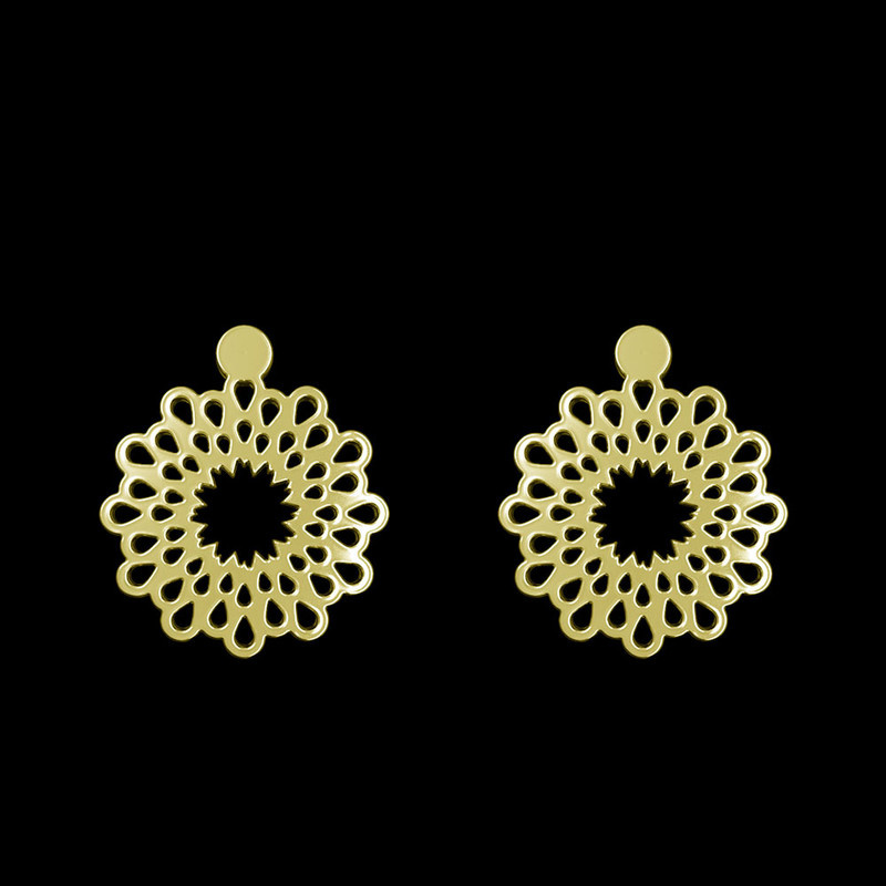 گوشواره طلا 18 عیار زنانه مدوپد مدل گل کد GA1-13068 گوشواره طلا 18 عیار زنانه مدوپد مدل گل کد GA1-13068