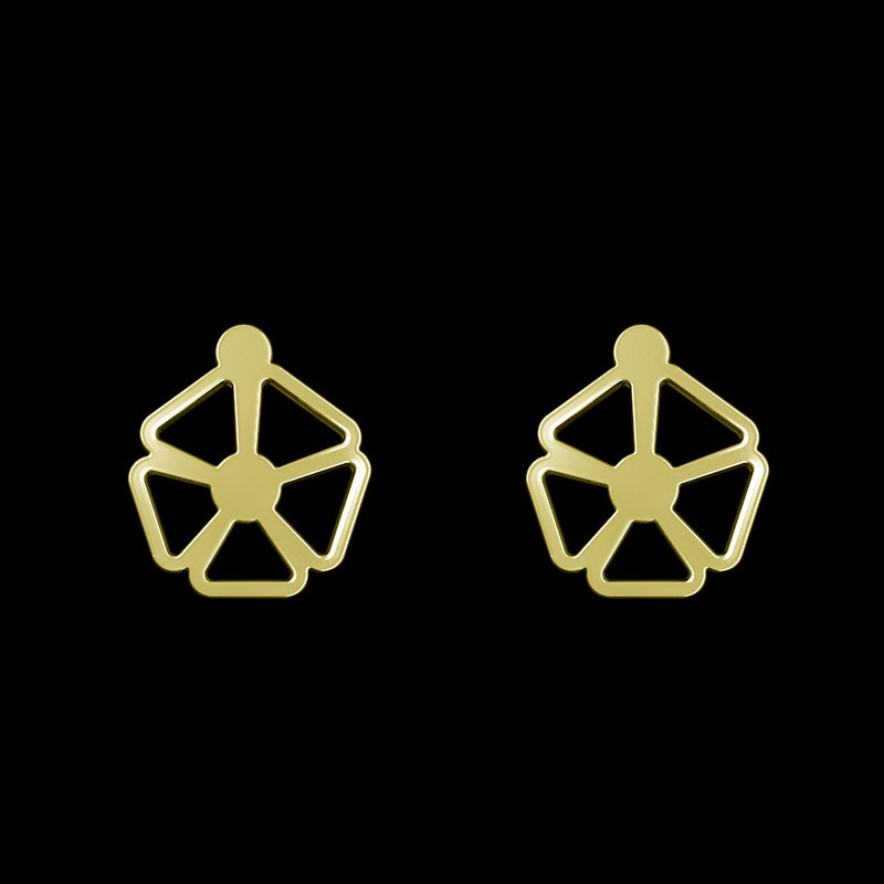 گوشواره طلا 18 عیار زنانه مدوپد مدل گل کد GA1-13107 گوشواره طلا 18 عیار زنانه مدوپد مدل گل کد GA1-13107