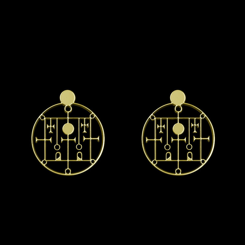 گوشواره طلا 18 عیار زنانه مدوپد مدل هندسی کد GA1-13113 گوشواره طلا 18 عیار زنانه مدوپد مدل هندسی کد GA1-13113