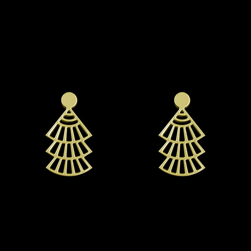 گوشواره طلا 18 عیار زنانه مدوپد مدل هندسی کد GA1-13283 گوشواره طلا 18 عیار زنانه مدوپد مدل هندسی کد GA1-13283