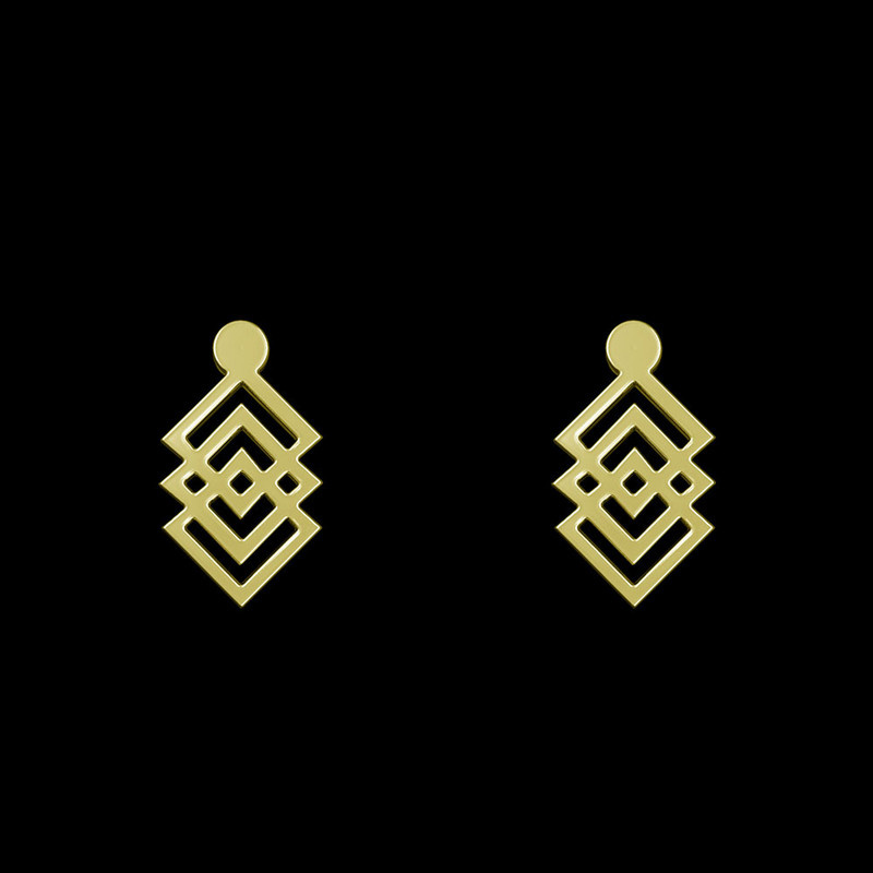 گوشواره طلا 18 عیار زنانه مدوپد مدل هندسی کد GA1-13460 گوشواره طلا 18 عیار زنانه مدوپد مدل هندسی کد GA1-13460