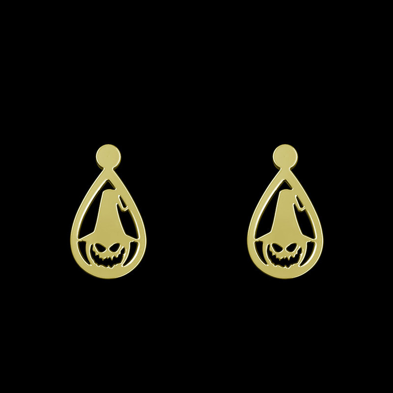 گوشواره طلا 18 عیار زنانه مدوپد مدل هالووین کد GA1-13478 گوشواره طلا 18 عیار زنانه مدوپد مدل هالووین کد GA1-13478