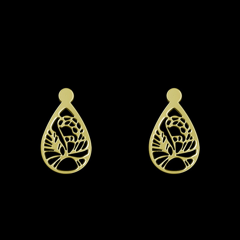 گوشواره طلا 18 عیار زنانه مدوپد مدل هندسی کد GA1-13535 گوشواره طلا 18 عیار زنانه مدوپد مدل هندسی کد GA1-13535