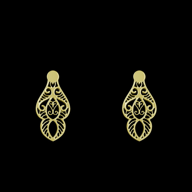 گوشواره طلا 18 عیار زنانه مدوپد مدل هندسی کد GA1-13536 گوشواره طلا 18 عیار زنانه مدوپد مدل هندسی کد GA1-13536