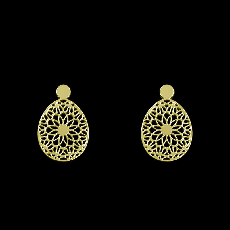 گوشواره طلا 18 عیار زنانه مدوپد مدل هندسی کد GA1-13540 گوشواره طلا 18 عیار زنانه مدوپد مدل هندسی کد GA1-13540