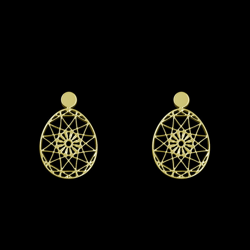 گوشواره طلا 18 عیار زنانه مدوپد مدل هندسی کد GA1-13569 گوشواره طلا 18 عیار زنانه مدوپد مدل هندسی کد GA1-13569