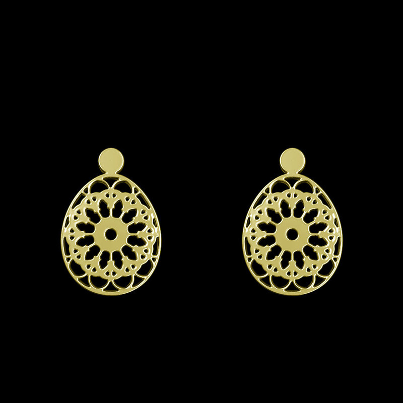 گوشواره طلا 18 عیار زنانه مدوپد مدل هندسی کد GA1-13610 گوشواره طلا 18 عیار زنانه مدوپد مدل هندسی کد GA1-13610