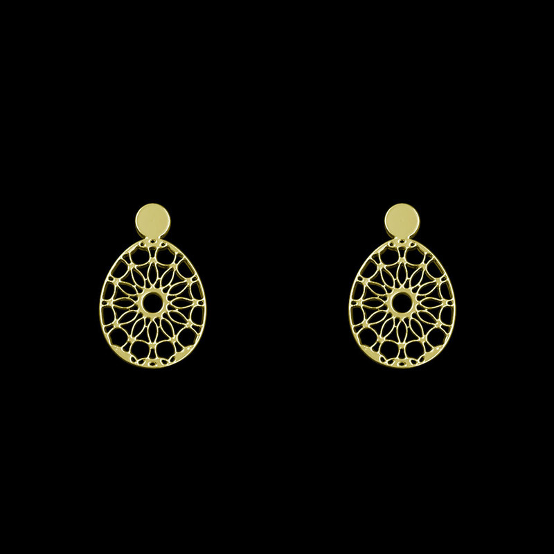 گوشواره طلا 18 عیار زنانه مدوپد مدل هندسی کد GA1-13617 گوشواره طلا 18 عیار زنانه مدوپد مدل هندسی کد GA1-13617