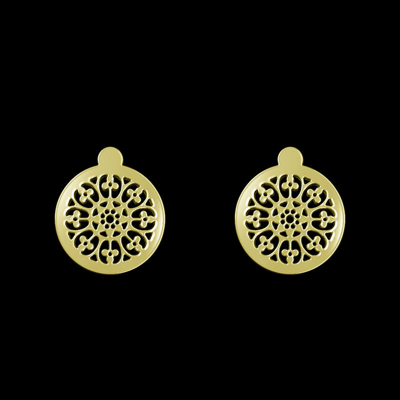 گوشواره طلا 18 عیار زنانه مدوپد مدل هندسی کد GA1-13633 گوشواره طلا 18 عیار زنانه مدوپد مدل هندسی کد GA1-13633