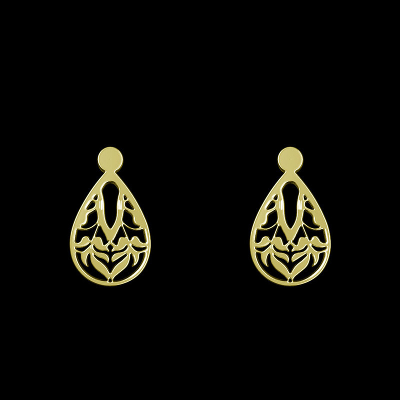 گوشواره طلا 18 عیار زنانه مدوپد مدل هندسی کد GA1-13634 گوشواره طلا 18 عیار زنانه مدوپد مدل هندسی کد GA1-13634