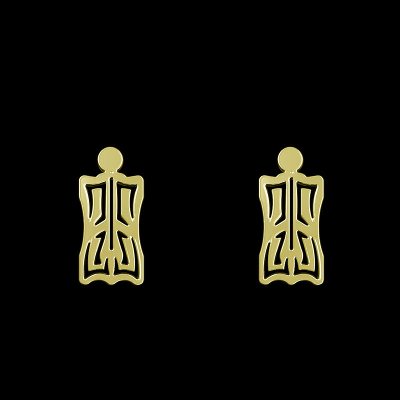 گوشواره طلا 18 عیار زنانه مدوپد مدل هندسی کد GA1-13662 گوشواره طلا 18 عیار زنانه مدوپد مدل هندسی کد GA1-13662