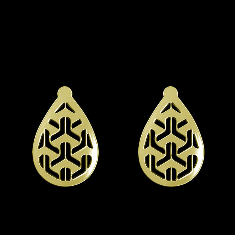 گوشواره طلا 18 عیار زنانه مدوپد مدل هندسی کد GA1-13665 گوشواره طلا 18 عیار زنانه مدوپد مدل هندسی کد GA1-13665