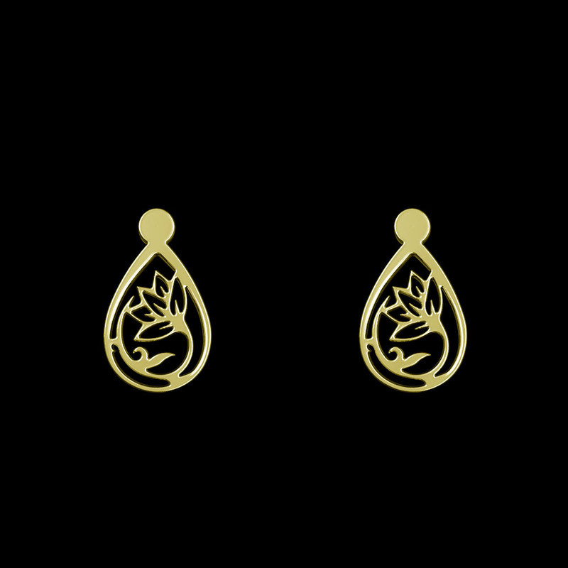 گوشواره طلا 18 عیار زنانه مدوپد مدل گل کد GA1-13728 گوشواره طلا 18 عیار زنانه مدوپد مدل گل کد GA1-13728