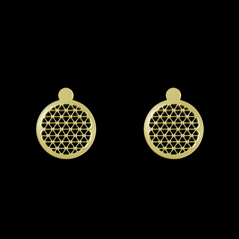 گوشواره طلا 18 عیار زنانه مدوپد مدل هندسی کد GA1-13742 گوشواره طلا 18 عیار زنانه مدوپد مدل هندسی کد GA1-13742