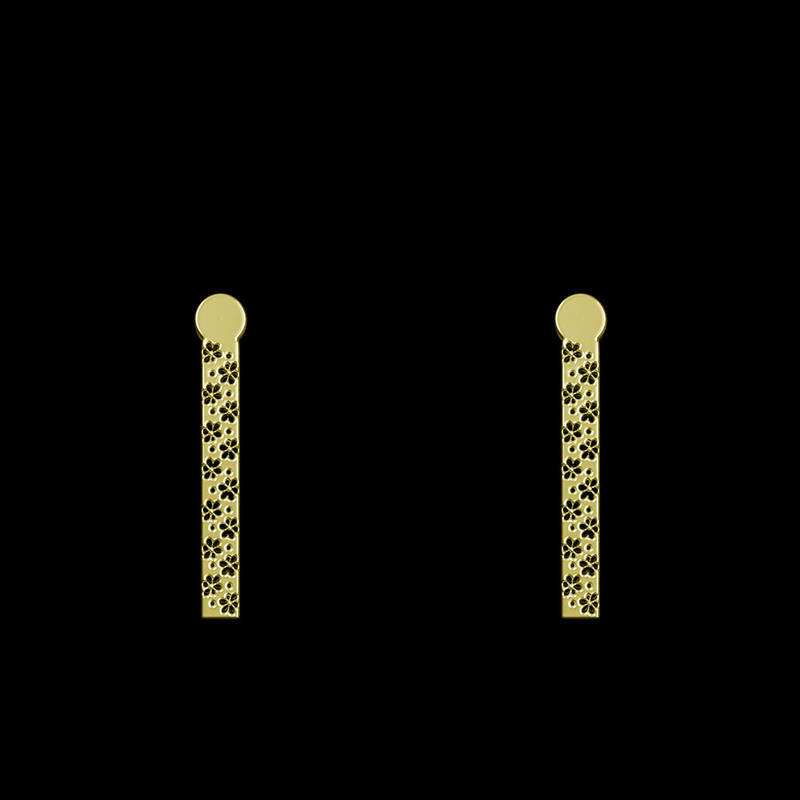 گوشواره طلا 18 عیار زنانه مدوپد مدل مستطیل کد GA1-13820 گوشواره طلا 18 عیار زنانه مدوپد مدل مستطیل کد GA1-13820