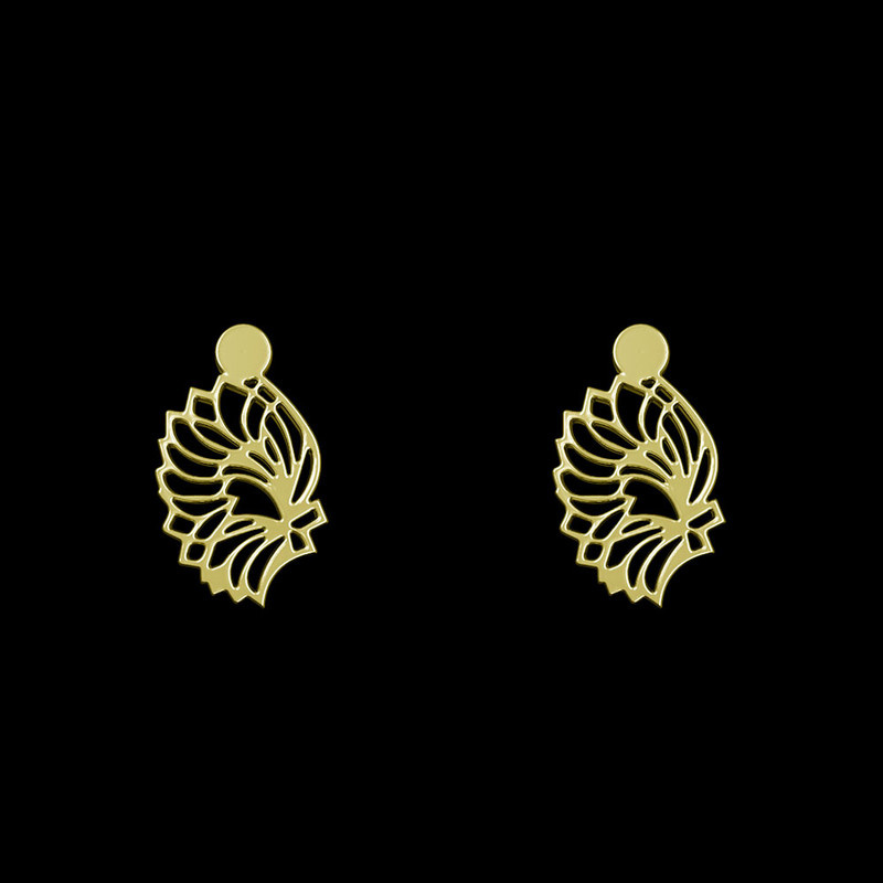 گوشواره طلا 18 عیار زنانه مدوپد مدل هندسی کد GA1-13853 گوشواره طلا 18 عیار زنانه مدوپد مدل هندسی کد GA1-13853