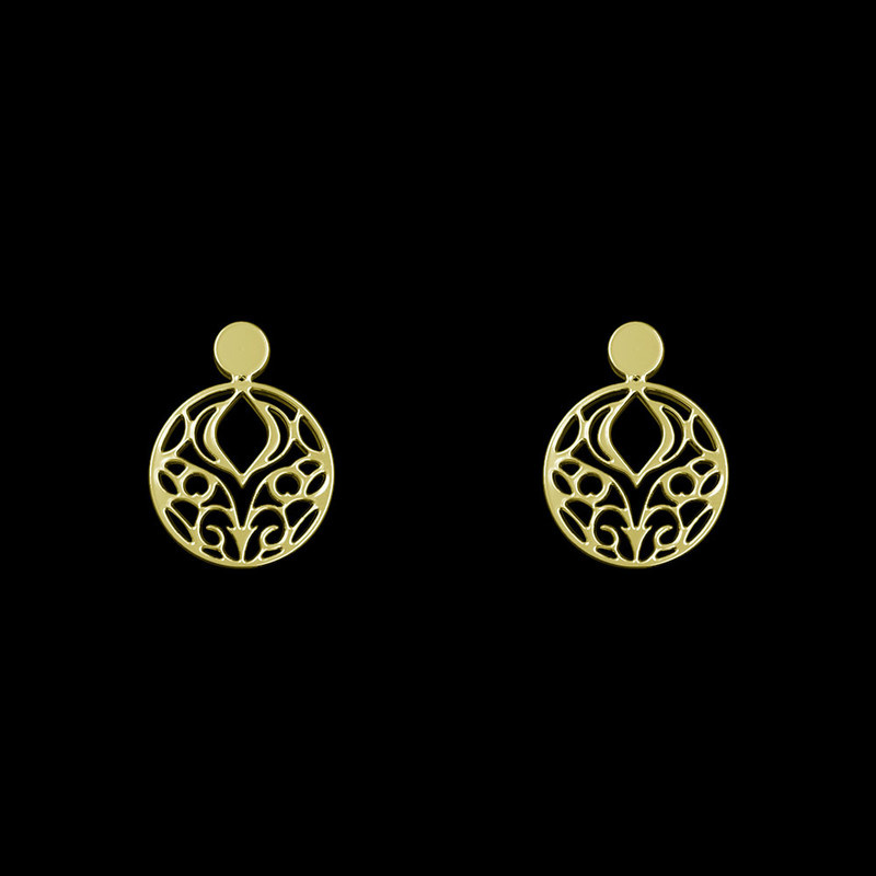 گوشواره طلا 18 عیار زنانه مدوپد مدل هندسی کد GA1-13872 گوشواره طلا 18 عیار زنانه مدوپد مدل هندسی کد GA1-13872