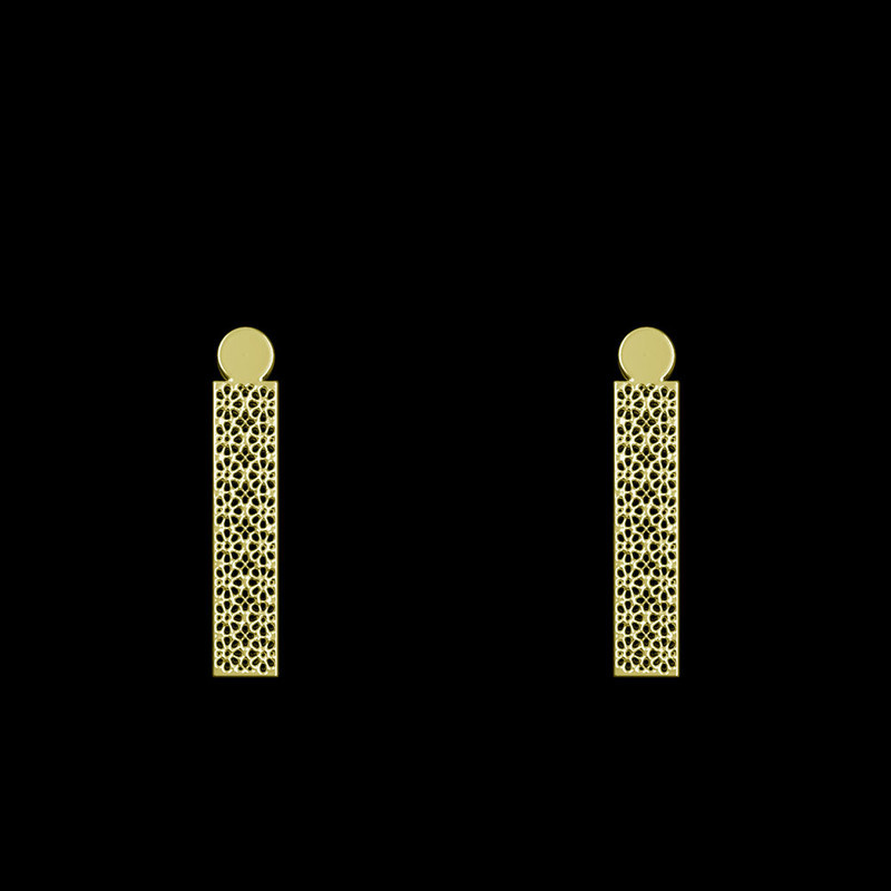 گوشواره طلا 18 عیار زنانه مدوپد مدل مستطیل کد GA1-13875 گوشواره طلا 18 عیار زنانه مدوپد مدل مستطیل کد GA1-13875