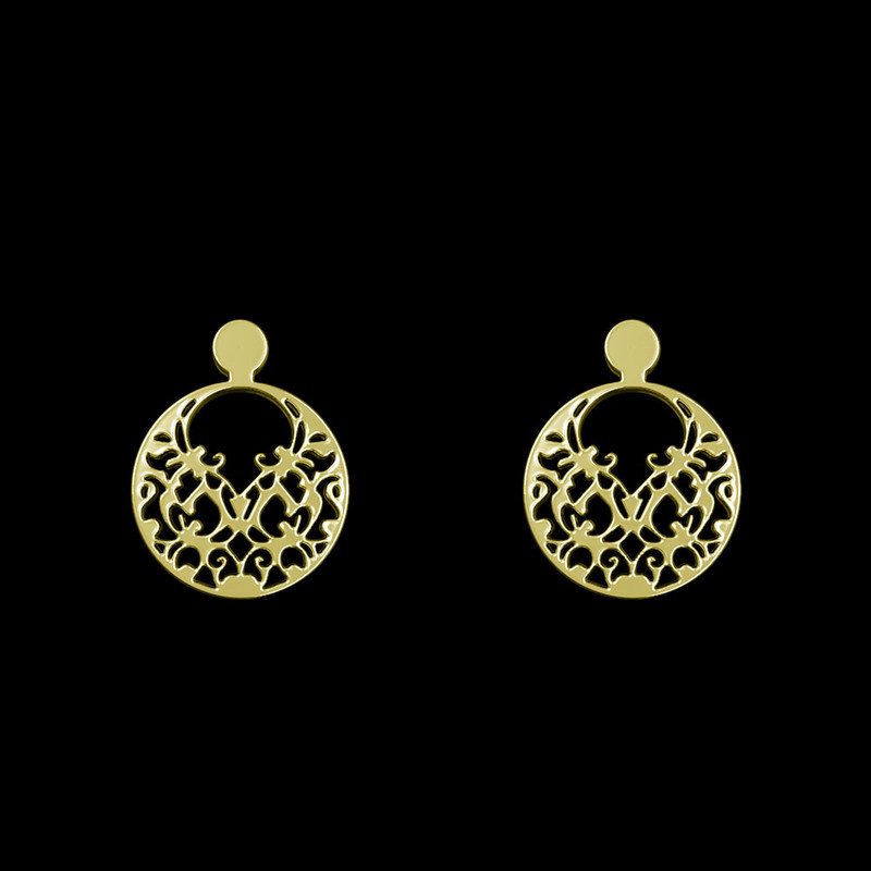 گوشواره طلا 18 عیار زنانه مدوپد مدل هندسی کد GA1-13913 گوشواره طلا 18 عیار زنانه مدوپد مدل هندسی کد GA1-13913