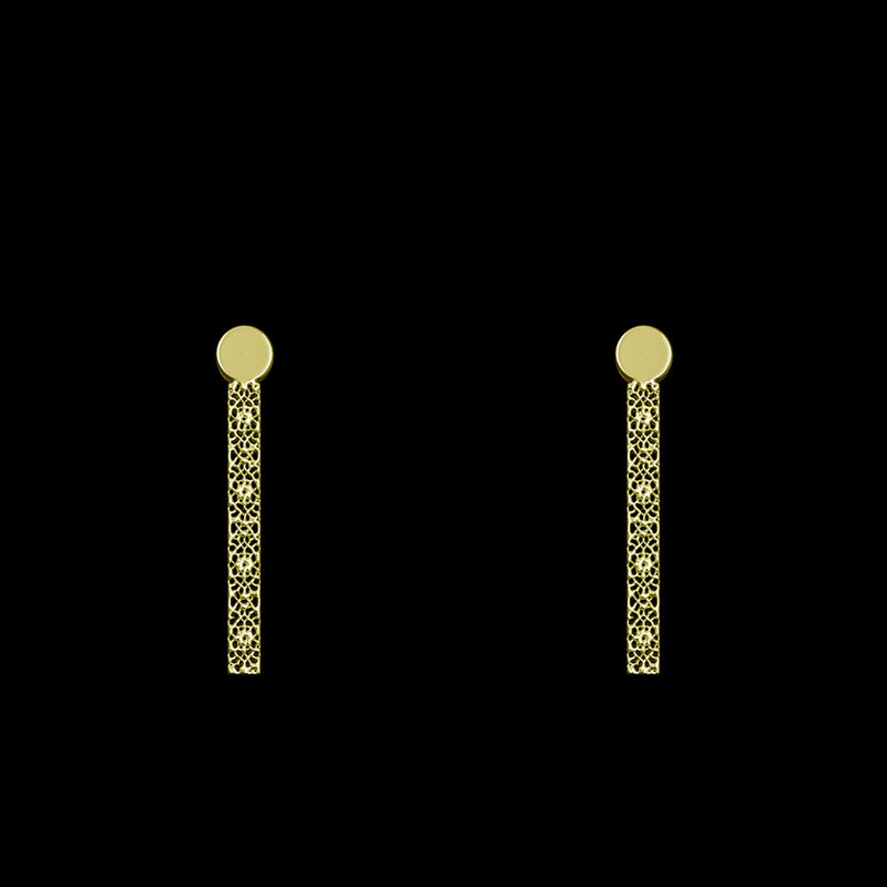 گوشواره طلا 18 عیار زنانه مدوپد مدل هندسی کد GA1-13915 گوشواره طلا 18 عیار زنانه مدوپد مدل هندسی کد GA1-13915