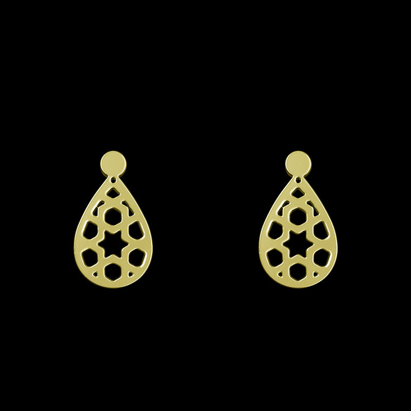 گوشواره طلا 18 عیار زنانه مدوپد مدل هندسی کد GA1-13929 گوشواره طلا 18 عیار زنانه مدوپد مدل هندسی کد GA1-13929