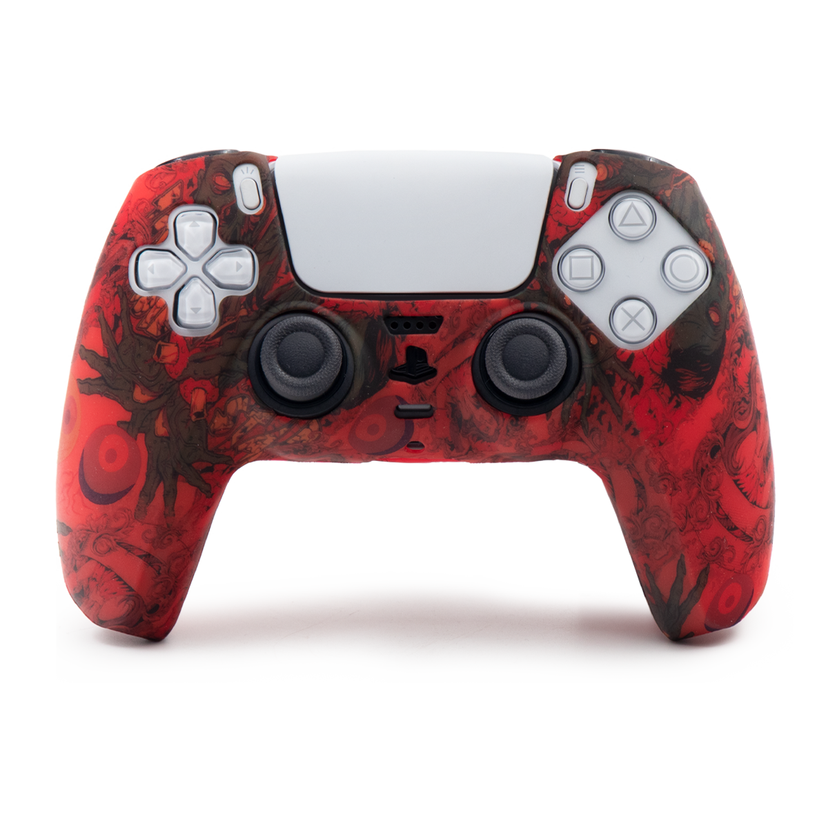 روکش دسته PS5 مدل گرافیتی قرمز روکش دسته PS5 مدل گرافیتی قرمز