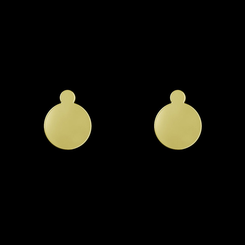 گوشواره طلا 18 عیار زنانه مدوپد مدل دایره کد GA1-13959