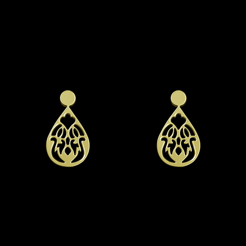 گوشواره طلا 18 عیار زنانه مدوپد مدل هندسی کد GA1-13973 گوشواره طلا 18 عیار زنانه مدوپد مدل هندسی کد GA1-13973