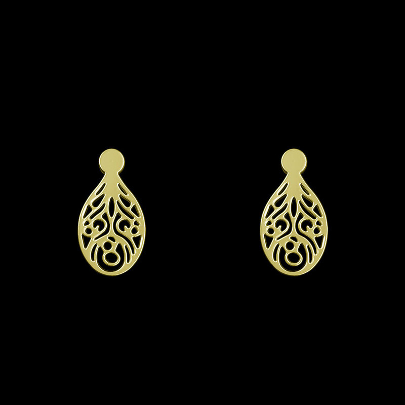 گوشواره طلا 18 عیار زنانه مدوپد مدل هندسی کد GA1-13977 گوشواره طلا 18 عیار زنانه مدوپد مدل هندسی کد GA1-13977