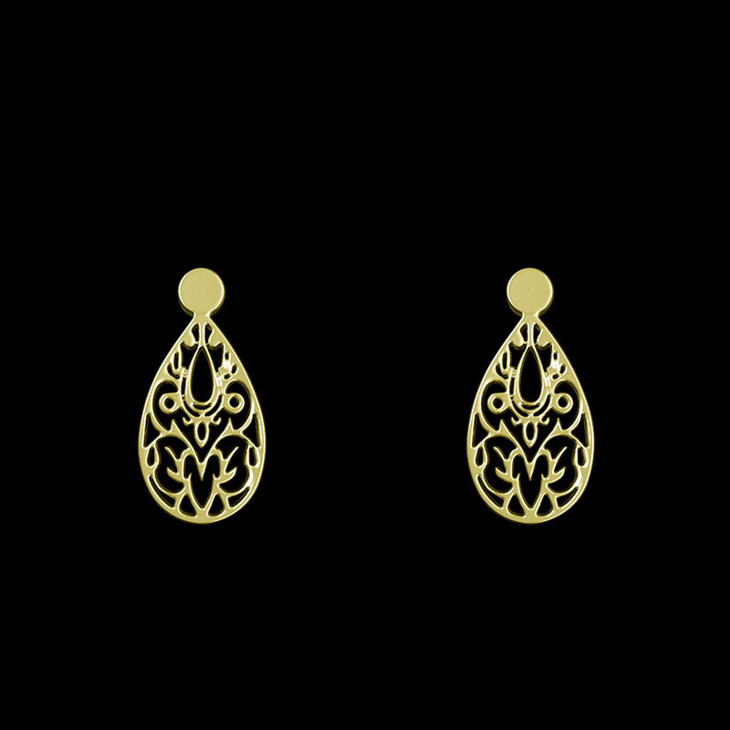 گوشواره طلا 18 عیار زنانه مدوپد مدل هندسی کد GA1-14030 گوشواره طلا 18 عیار زنانه مدوپد مدل هندسی کد GA1-14030