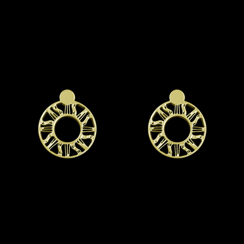 گوشواره طلا 18 عیار زنانه مدوپد مدل هندسی کد GA1-14081 گوشواره طلا 18 عیار زنانه مدوپد مدل هندسی کد GA1-14081