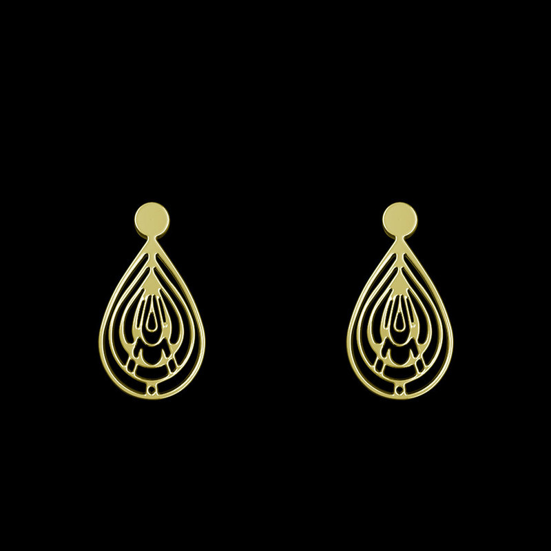 گوشواره طلا 18 عیار زنانه مدوپد مدل هندسی کد GA1-14083 گوشواره طلا 18 عیار زنانه مدوپد مدل هندسی کد GA1-14083