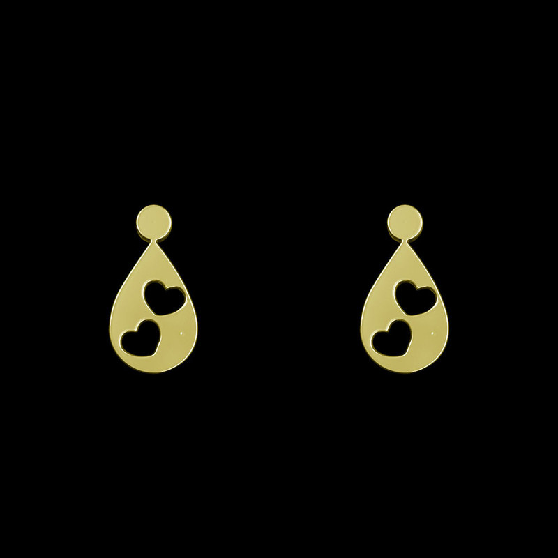 گوشواره طلا 18 عیار زنانه مدوپد مدل قلب کد GA1-14137 گوشواره طلا 18 عیار زنانه مدوپد مدل قلب کد GA1-14137