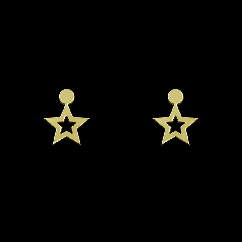 گوشواره طلا 18 عیار زنانه مدوپد مدل ستاره کد GA1-14176 گوشواره طلا 18 عیار زنانه مدوپد مدل ستاره کد GA1-14176