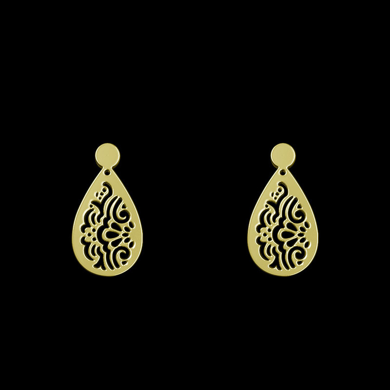 گوشواره طلا 18 عیار زنانه مدوپد مدل هندسی کد GA1-14185 گوشواره طلا 18 عیار زنانه مدوپد مدل هندسی کد GA1-14185