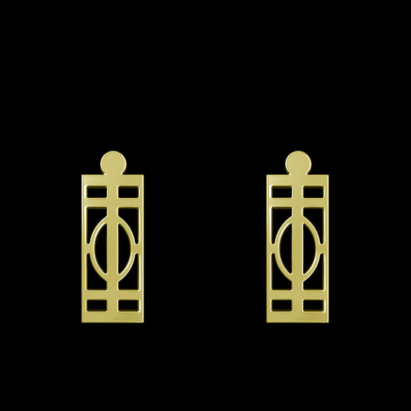 گوشواره طلا 18 عیار زنانه مدوپد مدل هندسی کد GA1-14191 گوشواره طلا 18 عیار زنانه مدوپد مدل هندسی کد GA1-14191