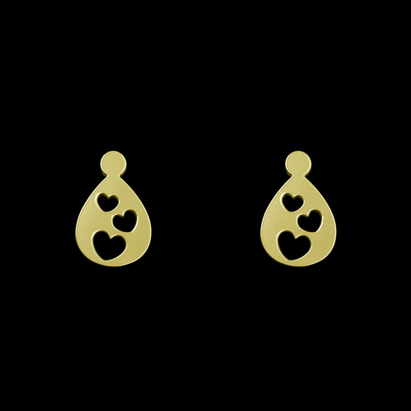 گوشواره طلا 18 عیار زنانه مدوپد مدل قلب کد GA1-14221 گوشواره طلا 18 عیار زنانه مدوپد مدل قلب کد GA1-14221