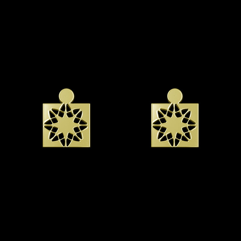 گوشواره طلا 18 عیار زنانه مدوپد مدل هندسی کد GA1-14227 گوشواره طلا 18 عیار زنانه مدوپد مدل هندسی کد GA1-14227