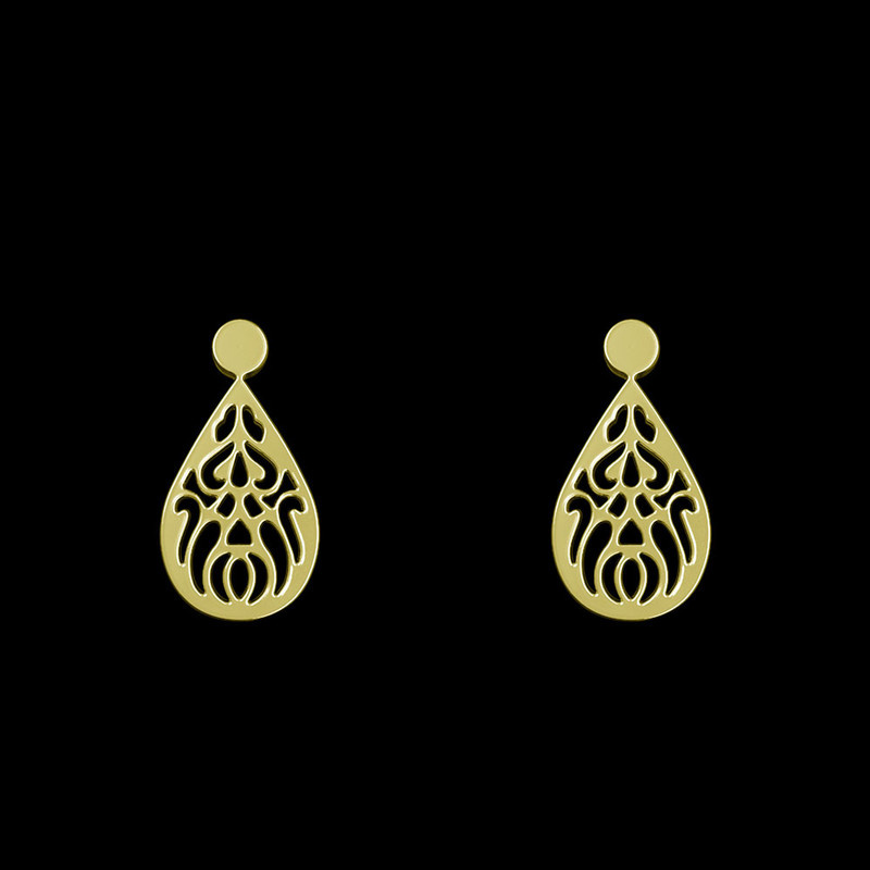 گوشواره طلا 18 عیار زنانه مدوپد مدل هندسی کد GA1-14282 گوشواره طلا 18 عیار زنانه مدوپد مدل هندسی کد GA1-14282