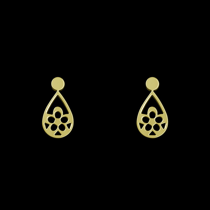 گوشواره طلا 18 عیار زنانه مدوپد مدل هندسی کد GA1-14287 گوشواره طلا 18 عیار زنانه مدوپد مدل هندسی کد GA1-14287