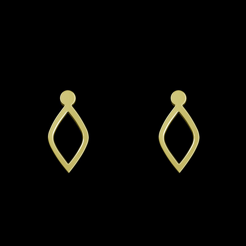 گوشواره طلا 18 عیار زنانه مدوپد مدل لوزی کد GA1-14311 گوشواره طلا 18 عیار زنانه مدوپد مدل لوزی کد GA1-14311