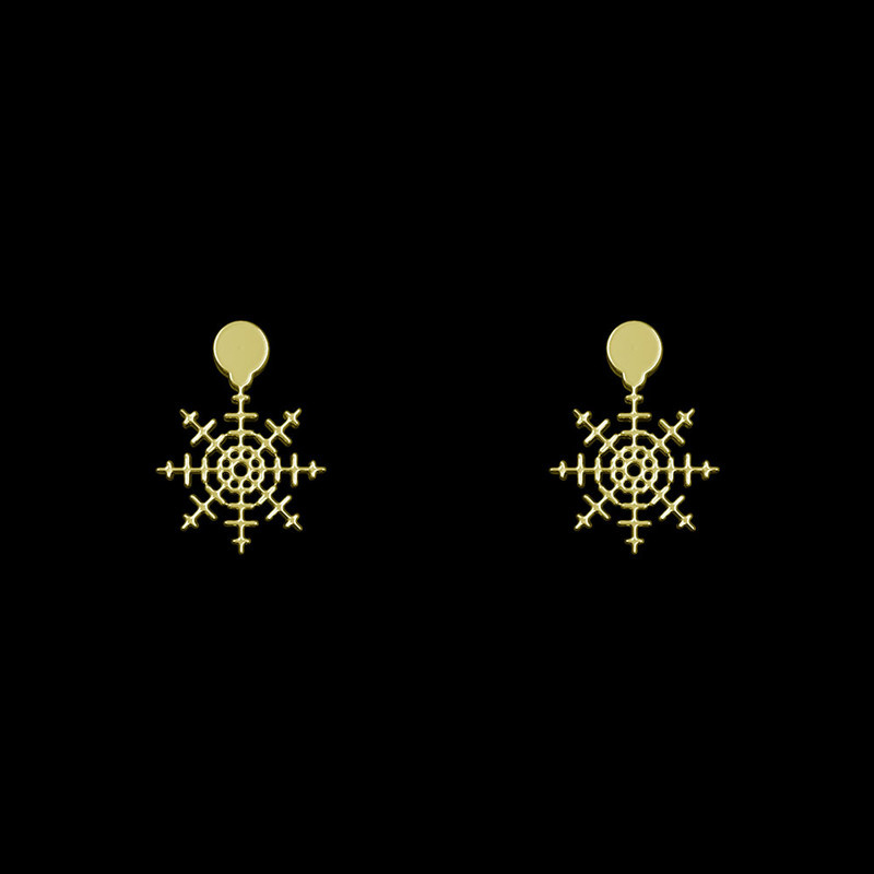 گوشواره طلا 18 عیار زنانه مدوپد مدل هندسی کد GA1-14411 گوشواره طلا 18 عیار زنانه مدوپد مدل هندسی کد GA1-14411