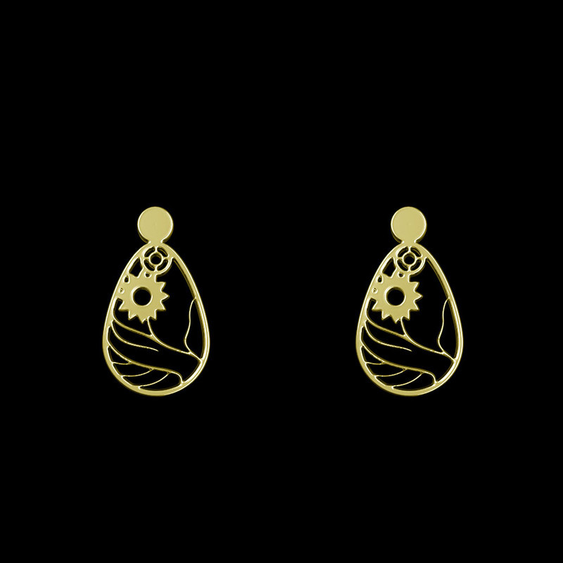 گوشواره طلا 18 عیار زنانه مدوپد مدل هندسی کد GA1-14430 گوشواره طلا 18 عیار زنانه مدوپد مدل هندسی کد GA1-14430