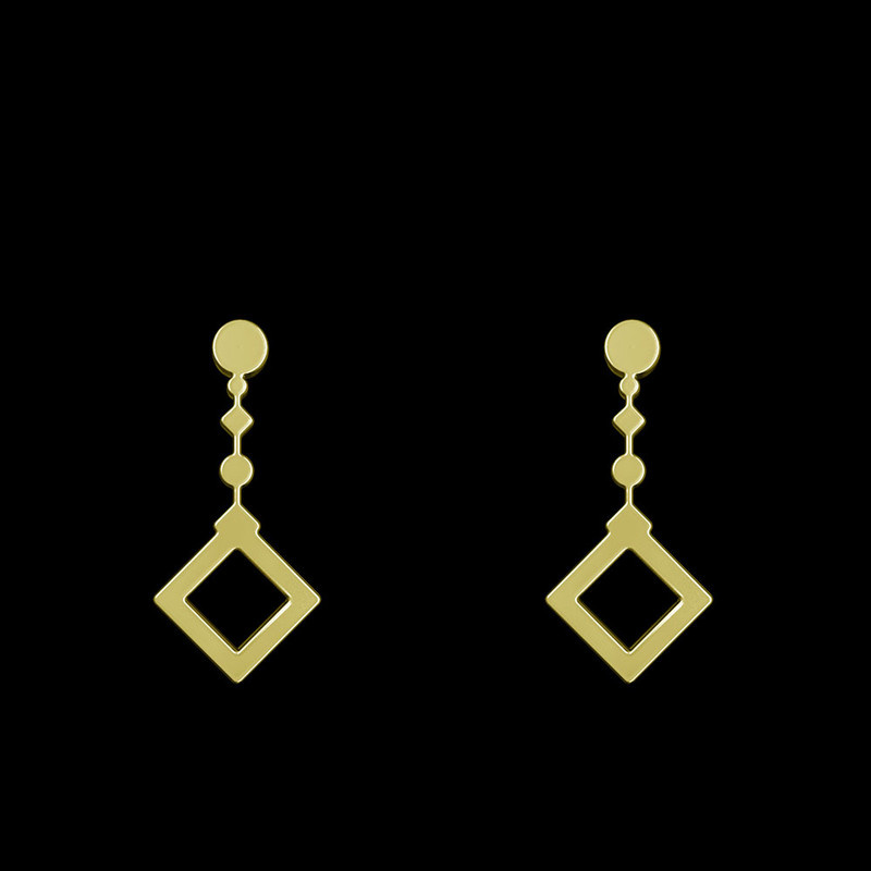 گوشواره طلا 18 عیار زنانه مدوپد مدل هندسی کد GA1-14498 گوشواره طلا 18 عیار زنانه مدوپد مدل هندسی کد GA1-14498