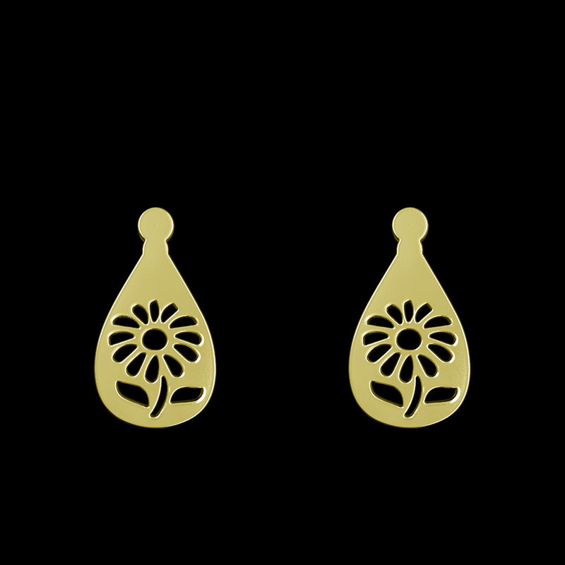 گوشواره طلا 18 عیار زنانه مدوپد مدل گل کد GA1-14510 گوشواره طلا 18 عیار زنانه مدوپد مدل گل کد GA1-14510