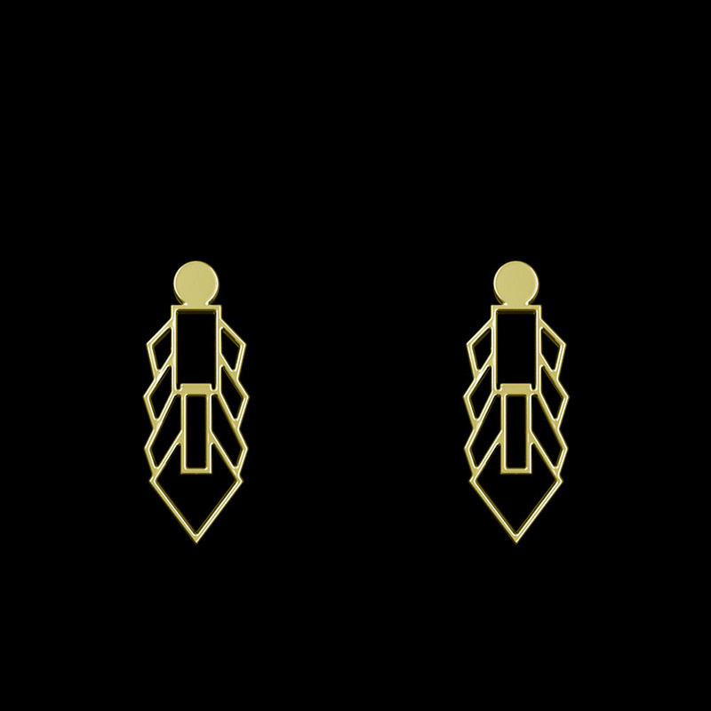 گوشواره طلا 18 عیار زنانه مدوپد مدل هندسی کد GA1-14536 گوشواره طلا 18 عیار زنانه مدوپد مدل هندسی کد GA1-14536