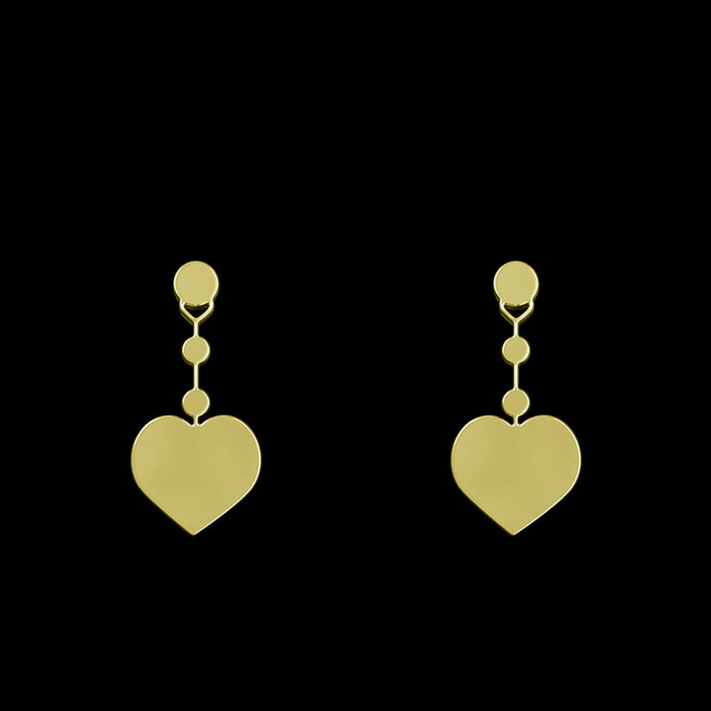 گوشواره طلا 18 عیار زنانه مدوپد مدل قلب کد GA1-14545 گوشواره طلا 18 عیار زنانه مدوپد مدل قلب کد GA1-14545