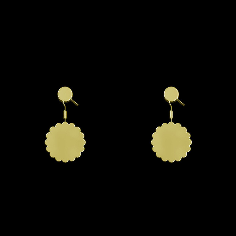 گوشواره طلا 18 عیار زنانه مدوپد مدل هندسی کد GA1-14736 گوشواره طلا 18 عیار زنانه مدوپد مدل هندسی کد GA1-14736
