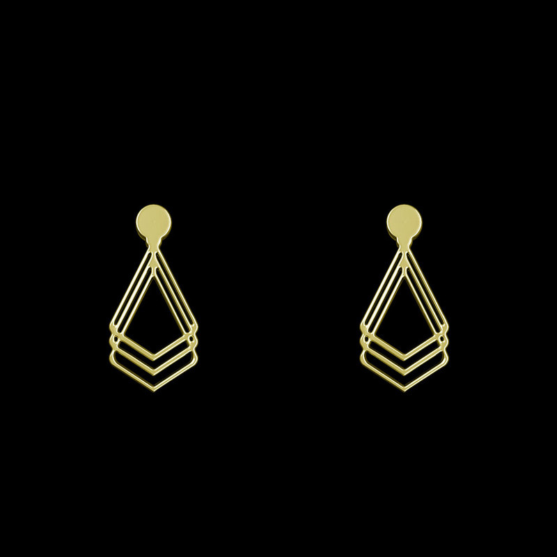 گوشواره طلا 18 عیار زنانه مدوپد مدل هندسی کد GA1-14752 گوشواره طلا 18 عیار زنانه مدوپد مدل هندسی کد GA1-14752