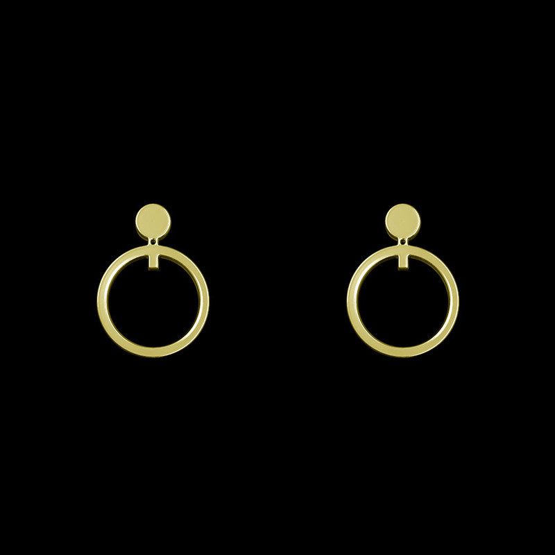 گوشواره طلا 18 عیار زنانه مدوپد مدل دایره کد GA1-14756 گوشواره طلا 18 عیار زنانه مدوپد مدل دایره کد GA1-14756